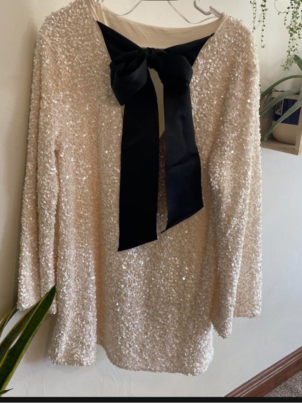 Viral H&M Sequin Bow dress